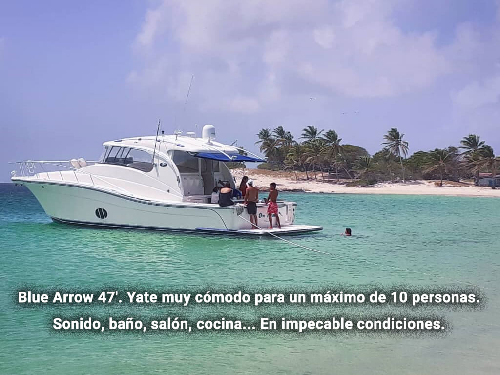 Yate Don Nelson - Genial para celebraciones entre amigos, muy espacioso para paseos en yate a la isla de Coche y Cubagua, chárters en Margarita, Venezuela